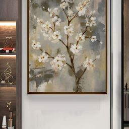 The Art House Beige & White Wooden Floral and Botanical Wall Art-picture-46
