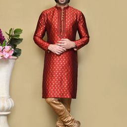 RANAK Men Regular Kurta with Pyjamas-15