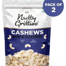 Nutty Gritties 100% Natural Whole Cashew Nuts W240 Pack of 2 - 200 gm Each-21