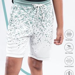 Pine Active Knee Length Abstract Printed Short - Grey-image-46