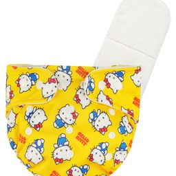 Deedry Cloth Diapers Reusable, Adjustable with Snap Buttons & comes with Insert - Yellow-3