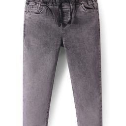 Pine Kids Full Length Washed Denim Jeans - Black-image-111