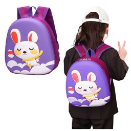 Bembika School Bag The Perfect Children Backpack and School Bags For Kids Compact Stylish Backpack For Kids Exceptional-Quality Kids Kindergarten Backpack and Travel Backpack- (Rabbit|Purple) Height 10 Inches-81