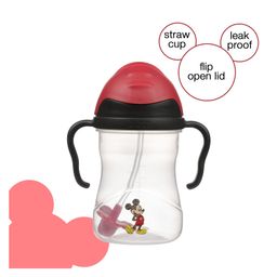b.box Disney Sippy Cup - Mickey Mouse Sipper for babies, 240ml, Leak-Proof with Weighted Straw, BPA-Free - Multicolor (6m+)-image-74