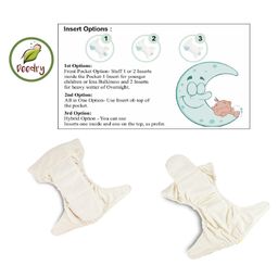 Deedry Cloth Diapers Reusable, Adjustable with Snap Buttons & comes with Insert - Yellow image 4