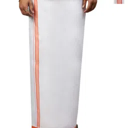 Ramraj Pack of 2 Men Solid Border Dhoti-23