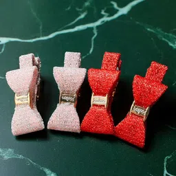 LYTIX 4 Pcs Assorted Glittery Alligator Hair Clips-image-11