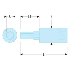 FACOM 6.35 mm (1/4 inch) Bit Socket Hex Bit 2 mm 37 mm, RT.2 image 2