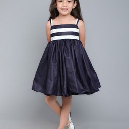Pink Chick Colourblocked Fit & Flare Dress-image-90