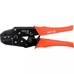 Yato GRD Ratchet Crimping Plier Blackened, Oxidized 220 mm Length, YT-2300-15