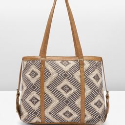 Anouk Geometric Textured Shopper Tote Bag image 4