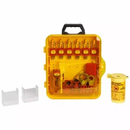 BRADY Polypropylene Yellow 16 inch Lockout Station, 799YV7-image-3
