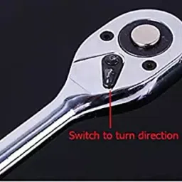 B K Jagan & Co Multi Utility Adjustable Square Socket Spanner Cr-V Steel Open End Polished 12.7 mm (1/2 Inch) image 2