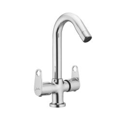 Jabra Center Hole Basin Mixer (M) Sky Series Brass Chrome Finish Deck Mount Silver-image-94