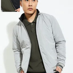 max Men Camouflage Polyester Crop Puffer Jacket-39