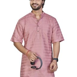 Authentics Men Striped Thread Work Kurta-image-80