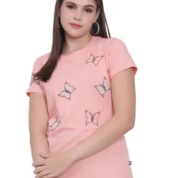 God's Club Women Cotton Round Neck T-shirt-picture-31