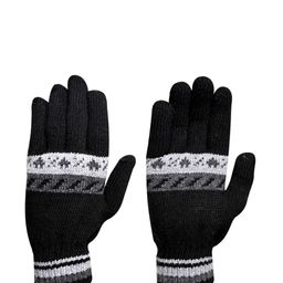 LOOM LEGACY Men Patterned Acrylic Winter Gloves-image-92