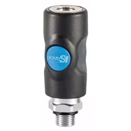 PREVOST Composite Body Male Safety Quick Connect Coupling, G 3/8 Male Threaded, ISI 061152CP-image-86