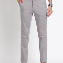 Turtle Men Solid Relaxed Tapered Fit Chinos Trousers-image-76