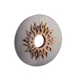DORIO DC 600 MBlack Rose Gold Finish Sun Door Knob-image-16