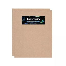 EDUWAY 25x25 cm MDF Board Wood Sheet Natural Wood Tone with 4 mm Thickness for Mandala Art, Lippan Art, Resin Art, Craft Projects (Pack of 2)-image-42