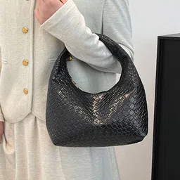 LULU & SKY Textured PU Oversized Shopper Handheld Bag with Tasselled-12