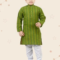 Kidotsav Boys Printed Regular Kurta with Pyjamas-22