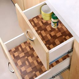 Kuber Industries Brown 2 Pieces Water Resistant Shelf Liner Organisers-26