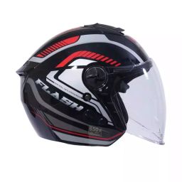 Hiker By Varroc FLASH PRO MAX Helmet Gloss Black Small 580 mm Half Face, HD1 (Pack of 4)-image-84