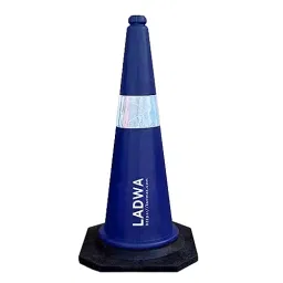Ladwa 750 mm Impact Resistant PVC Blue Road 1 Safety Cone With Chain 1 m and 1 Hooks-picture-40