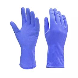 Stylera Rubber Safety Hand Gloves, Blue L Size, (Pack of 120 Pair)-image-81