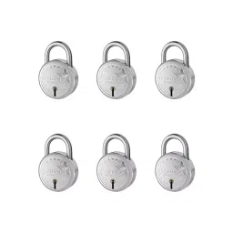 Jainson Locks Star 50 mm Mild Steel Bright Finish 3 Keys Shackle Padlock-image-49
