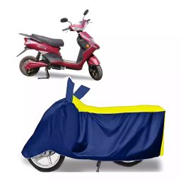Auto Pearl Bike Cover for Avon E Lite (Yellow & Blue)-picture-39