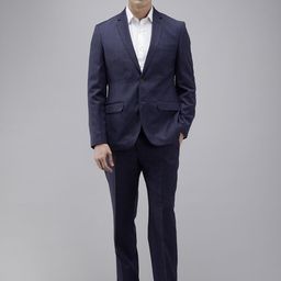Park Avenue Checked Single Breasted 2 Piece Formal Suits-image-43