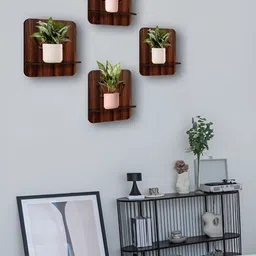 OLIVE TREE 4 Pieces Planter Stand Wall Shelves-image-91