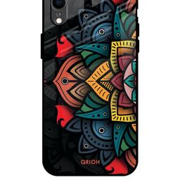 QRIOH Floral Printed iPhone XR Back Case Mobile Accessories-image-80