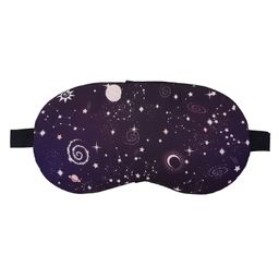 Jenna Galaxy Black Printed Sleeping Eye Mask-image-47