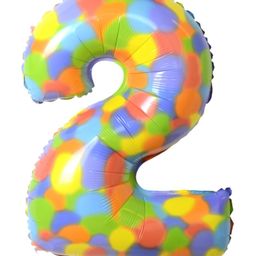 Party Anthem Number 2 Foil Balloon Multicolor - Height 81 cm-picture-21