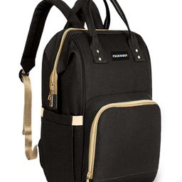 PACKNBUY Baby Diaper Bag Classic Backpack Style for Travel and Storage - Black-image-73