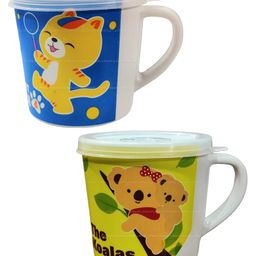 FunBlast Milk Mug for Kids with Handle  260 ML (2 Pcs.-Assorted Color)-6