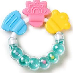 NeonateCare Round Shape BPA Free Silicone Bell Teether Ring - Green (color and design may vary)-picture-27