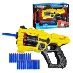 FunBlast Thunder Strike Shooting Gun Toy with 24 Foam Bullets  Color & Design May Vary-6