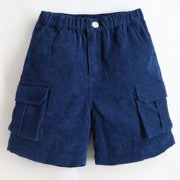 Cherry Crumble By Nitt Hyman Textured Shorts - Blue-image-60