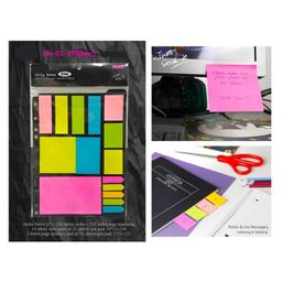 Azhari Sticky Notes and Index Page Markers, 375 Sticky Notes, Sticky Pad for Study, Point It Marker Stationery Items, Self-Adhesive Memo Pad, Bookmark Memo Sticker Multicolor-11