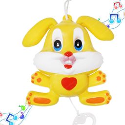 Bunie Hanging Rabbit Music Bell Toy for Babies Yellow-22