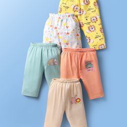 OHMS Single Jersey Knit Full Length Lounge Pants with Animal Print Pack of 5 - Multicolor-image-56