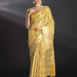 Anouk Rustic Zari Art Silk Sungudi Saree-14