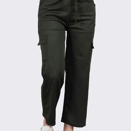 SMSHOPMORE Women Relaxed Straight Fit Cargos Trousers-image-112