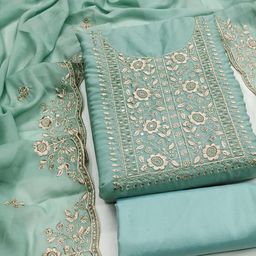 Maroosh Embroidered Silk Georgette Unstitched Dress Material-image-14